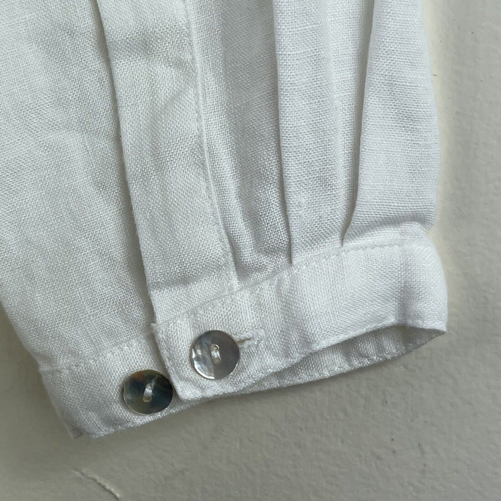 Tori Richard Honolulu White‎ Linen Shirt - Picture 13 of 13
